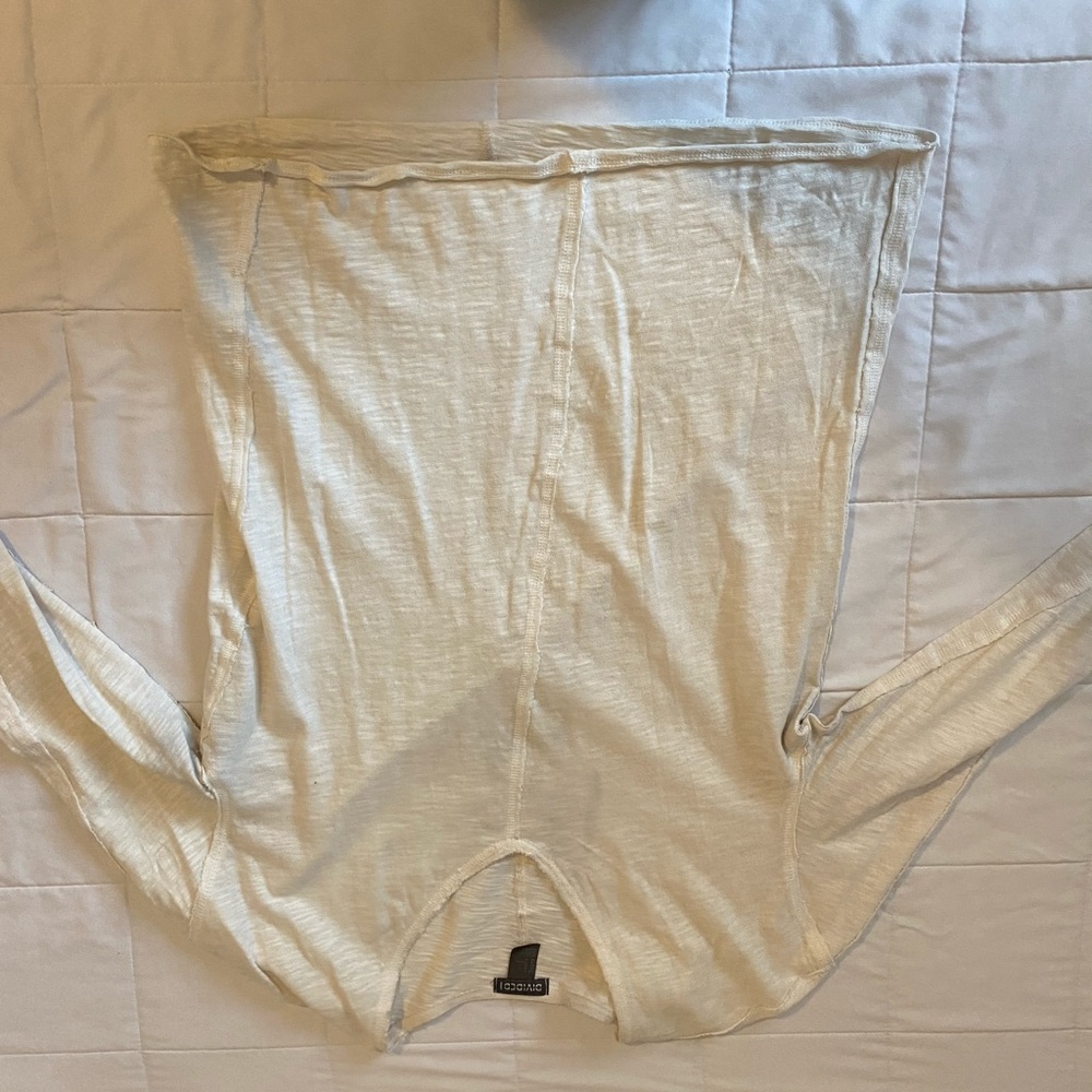 H&M white deep v neck